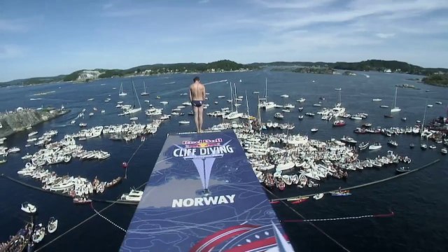 Session de Cliff Diving pour le Red Bull Cliff Diving World Series 2014 - Kragerø