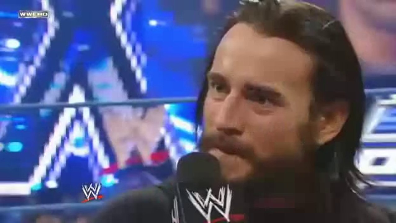 Smackdown CM Punk Shaves a Fan's Head