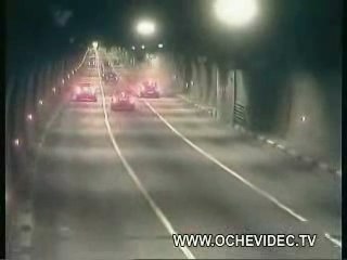 Accidents verglas tunnelle