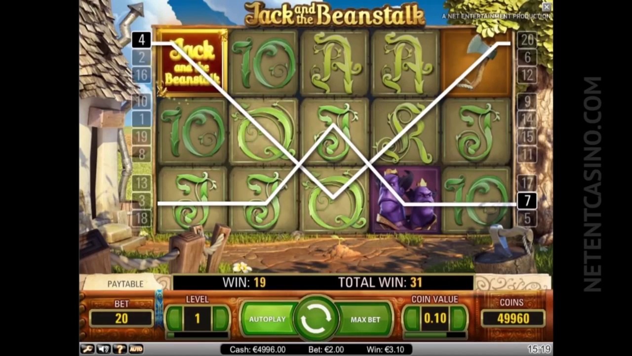 Jack and the Beanstalk™ Video Slot by Netent Casino (Net Entertainment Software)