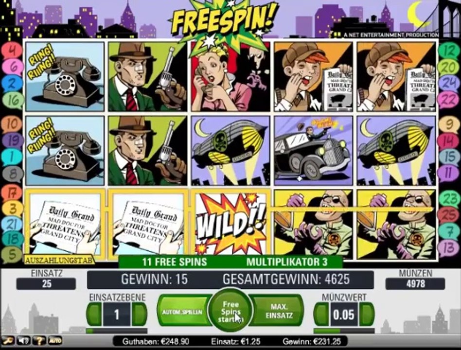 Jack Hammer Slot - 20 Freespins - 185-facher Gewinn