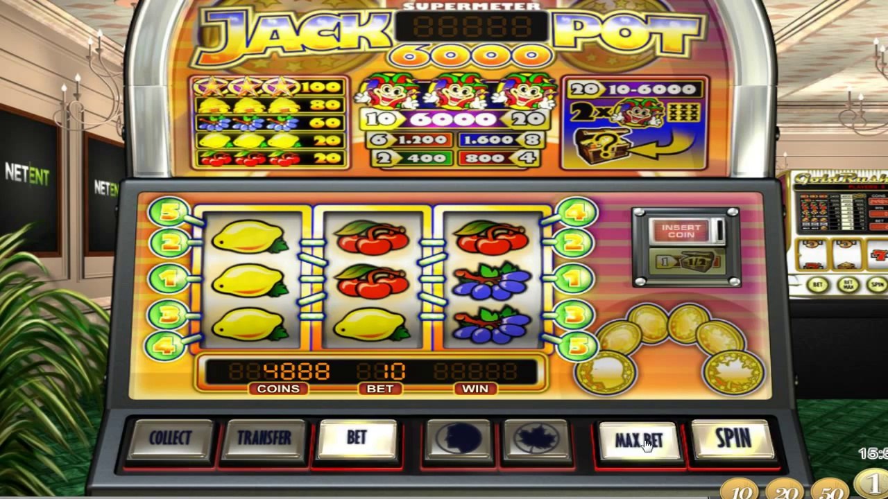 Jackpot 6000 -classic slot from NetEnt