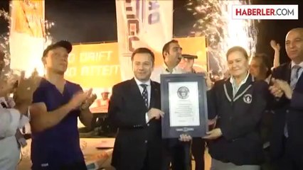 Alman pilot Müller dünya drift rekorunu kırdı -