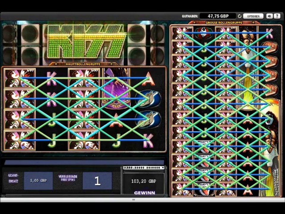 Kiss Slot - Freespin Feature - Super Big Win (118x Bet)