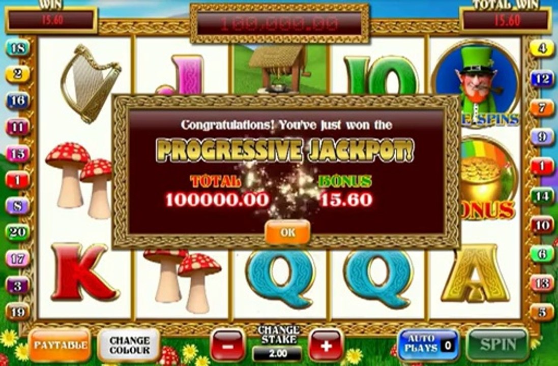 Leprechauns luck online slot - wishing well bonus jackpot win