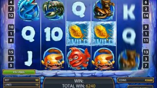 Lucky Angler Slot - Freespin Feature - Big Win (140x Bet)