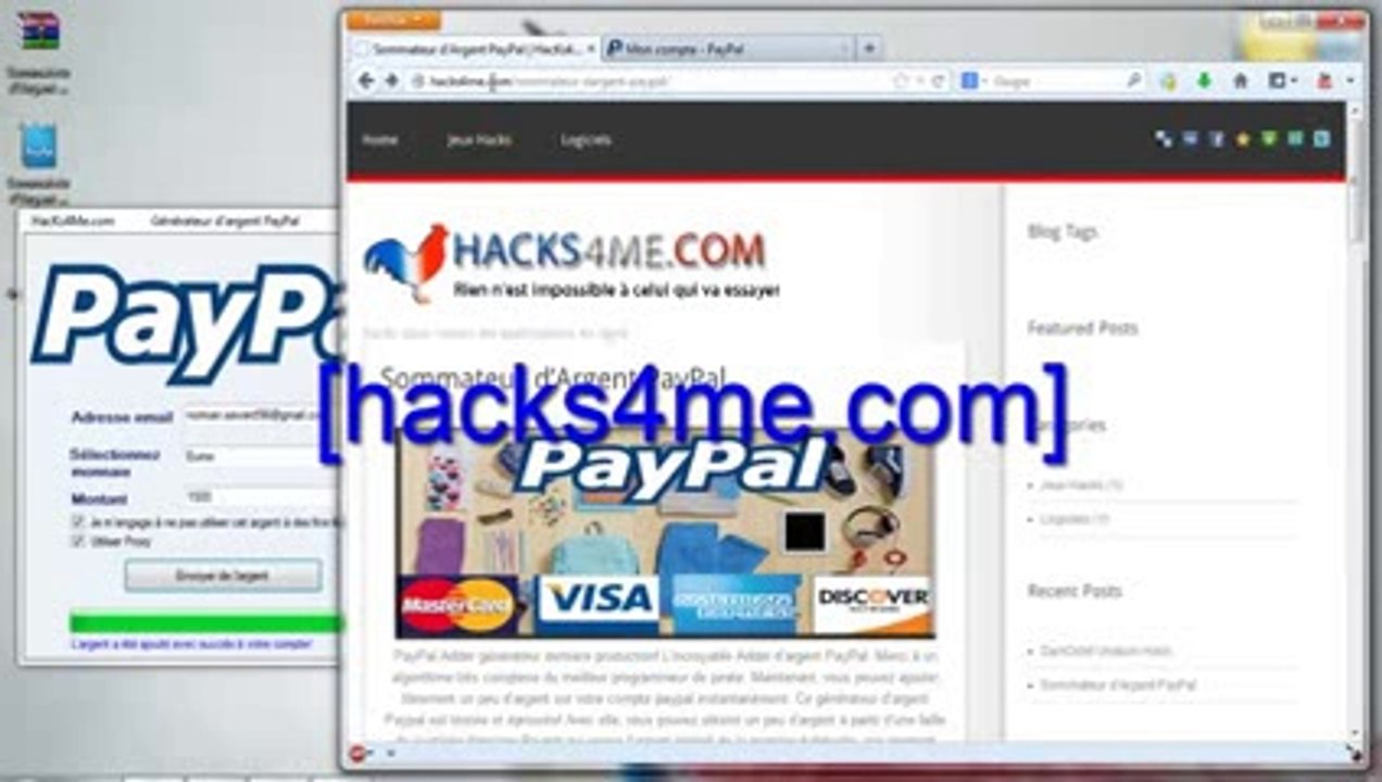 [Paypal argent générateur] Comment obtenir illimité l'argent dans Paypal [Français] July-August 2014
