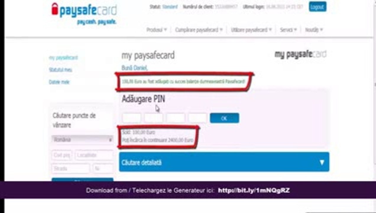 $$ GRATUIT PaySafeCard Generateur Gratuit Telecharger 2014 100% WORKING!! $$