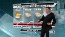 Weather reporter pranked by guy in green suit on live broadcast