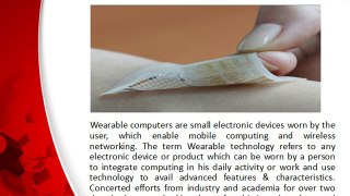 JSB Market Research: Wearable Electronics Market and Technology Analysis (2013 2018)