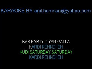 SATURDAY SATURDAY KARAOKE-HUMPTY SHARMA KI DULHANIA