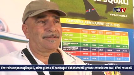 #entraincampoconglisquali, primo giorno di campagna abbonamenti