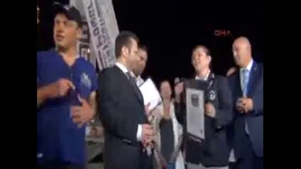 Dünya drift rekoru 144,12 km ile Samsun'da kırıldı