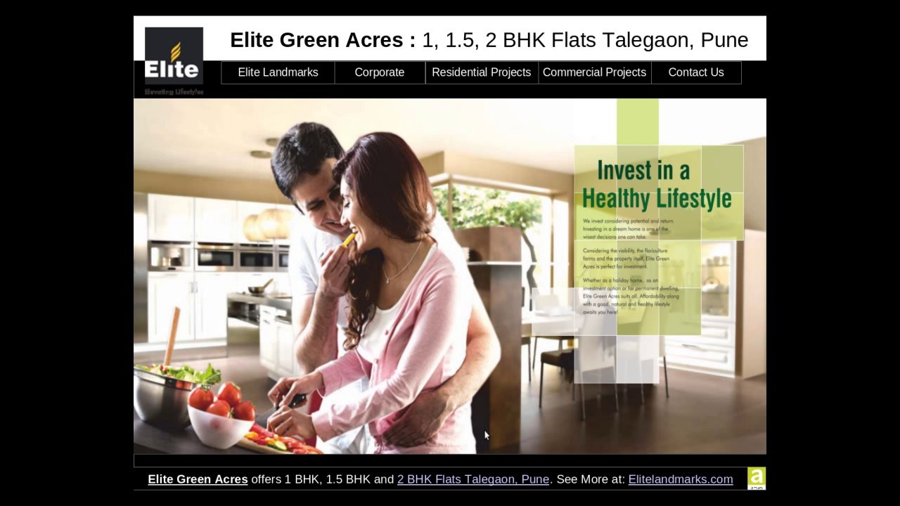 Elite Green Acres offers 1, 1.5 and 2 BHK Homes in Talegaon Pune