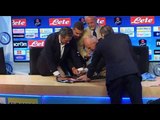 Napoli - De Laurentiis firma maglie con nuovo sponsor Pasta Garofalo -live- (15.07.14)