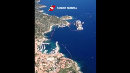 Isola del Giglio - Costa Concordia - Telerilevamento per eventuale inquinamento (15.07.14)