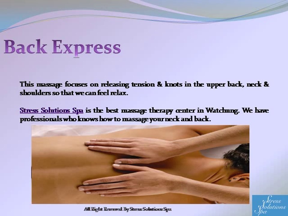 Best Massage Therapy in NJ By Stress Solutions Spa
