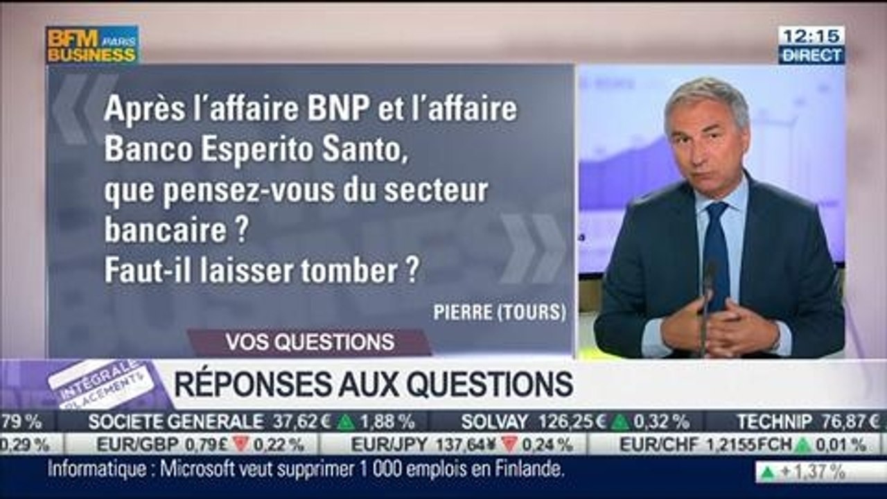 Les réponses de Roland Laskine, aux auditeurs dans Intégrale Placements – 16/07 1/2