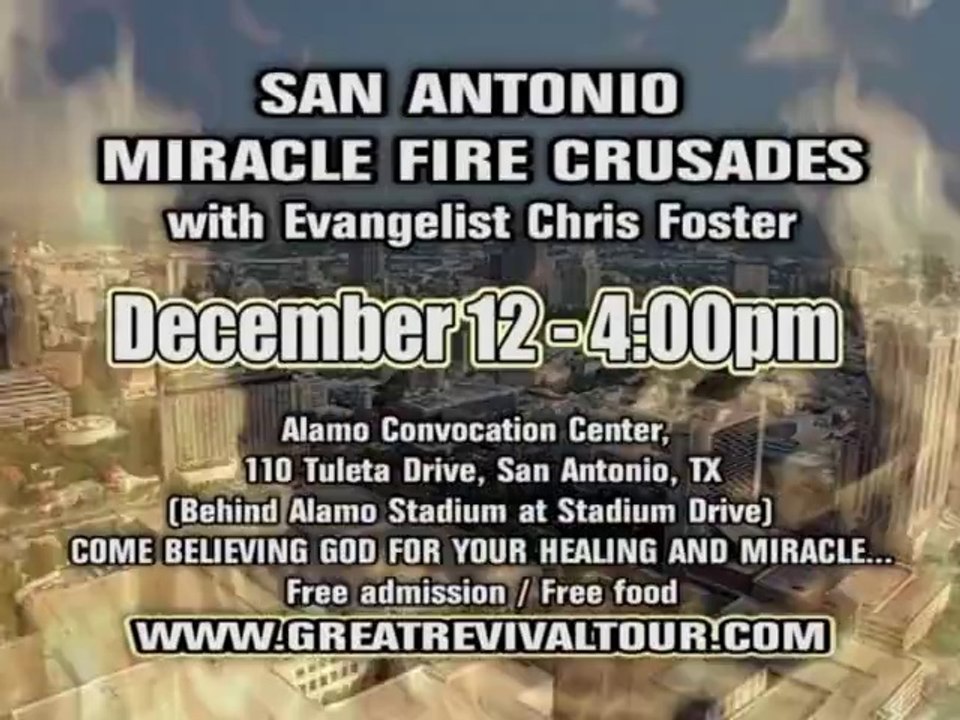 IGNITE THE FIRE TOUR / EVANGELIST CHRIS FOSTER / CHRIS FOSTER MINISTRIES
