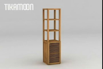Colonne Leenda en teck par Tikamoon