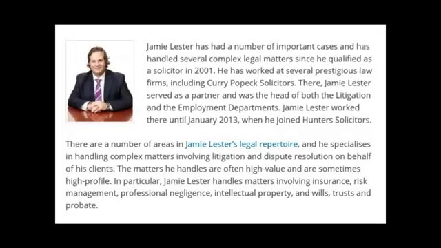 Jamie Lester Solicitor | Professional Insights into Important Areas of Law