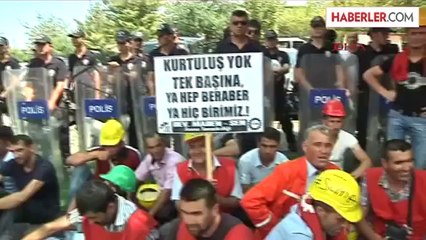 Maden İşçileri, 301 Madencinin İsminin Yazılı Olduğu Pankartla TBMM'ye Yürüdü