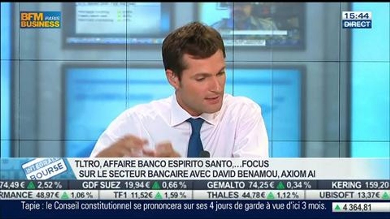 Affaire Banco Esperito Santo: Quelles répercussions sur le secteur bancaire et l'économie du Portugual ?: David Benamou, dans Intégrale Bourse - 16/07
