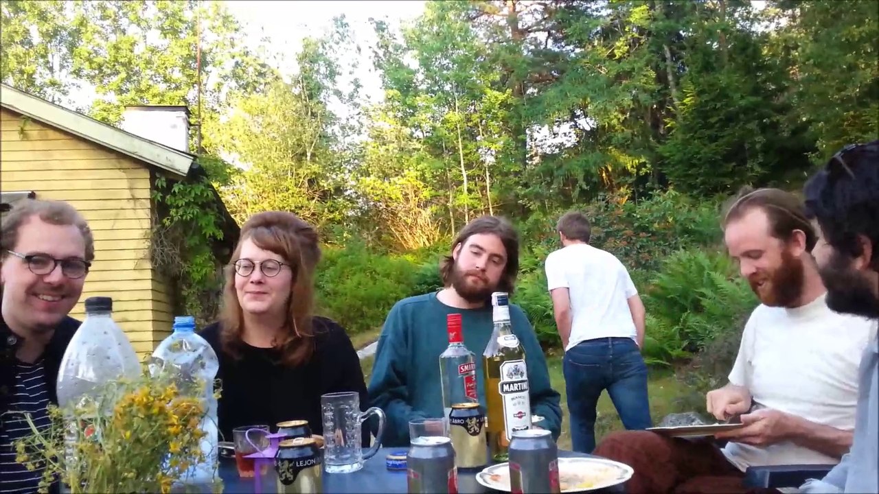 Viktor, Linus, Lasse, Sebbe, Ossian, Vendela, Emil, Anna och Emanuels Stockholmsresa