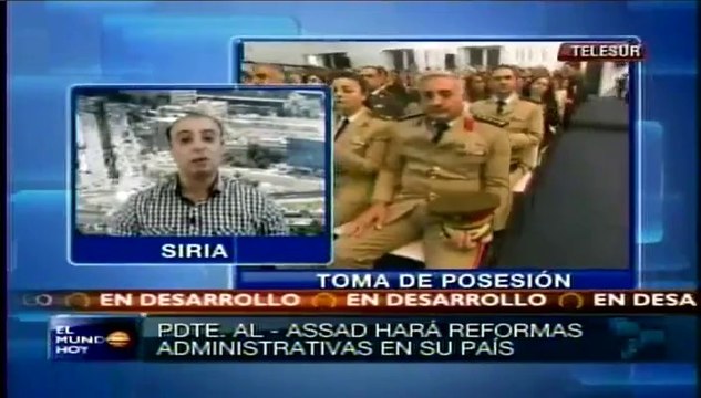 Bashar al-Asad juramenta por tercera ocasión como presidente de Siria