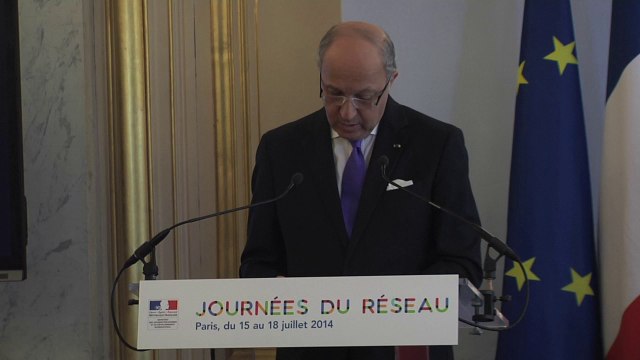 JDR 2014 : Laurent Fabius intevient devant les acteurs économiques du réseau (16/07/2014)
