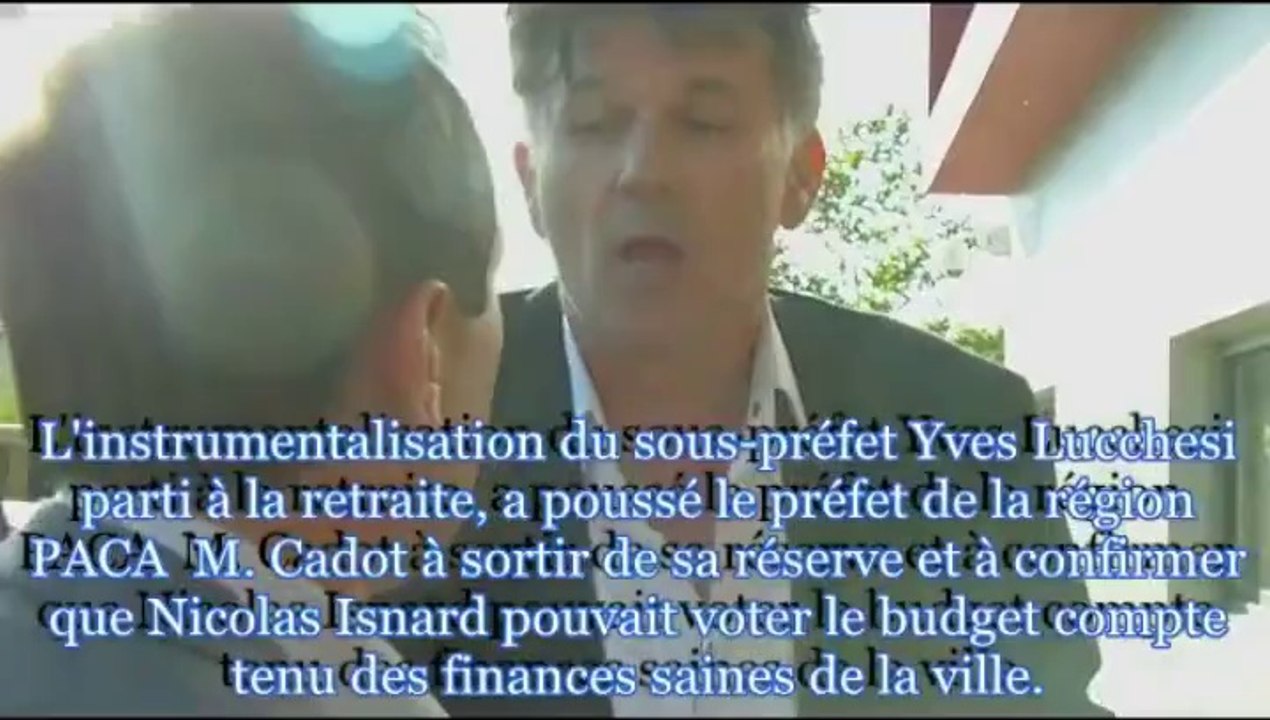 Mise au point Tonon Isnard