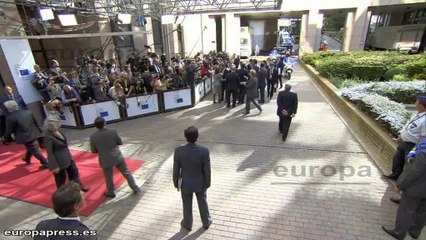 Rajoy a su llegada a la cumbre de jefes de Estado