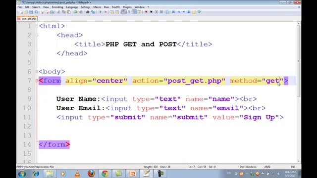New PHP MySQL Tutorials in Urdu Hindi part 11 get & post methods by ABDUL WALI khan