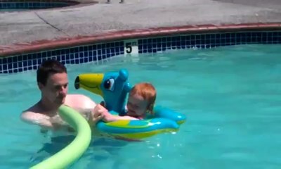 First Time Swimming in a Pool