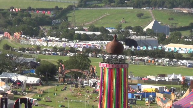 Glastonbury festival 2014 : le site avant / après l'arrivée des festivaliers