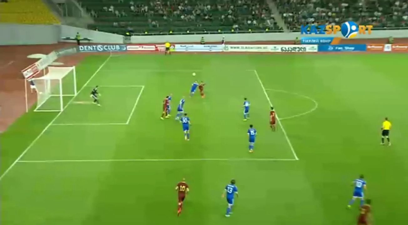 Лига Чемпионов. Второй раунд. Первый матч. Динамо Тб (Грузия) - Актобе (Казахстан) 0:1 Гол Неко