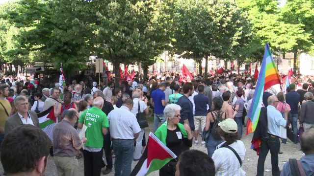 Des centaines de manifestants à Paris solidaires de Gaza