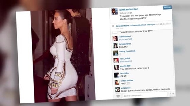 Kim Kardashian veut revenir à des jours où elle était plus mince