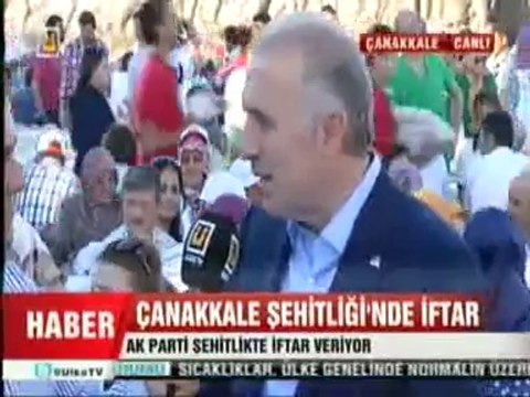 Ak Parti İstanbul İl Başkanlığı Gelibolu Yarımadasında Bulunan Şehitler Abidesinde İftar Verdi