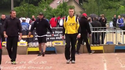 Première phase de poules division 1 masculine France Doubles, Sport Boules, Talant 2014