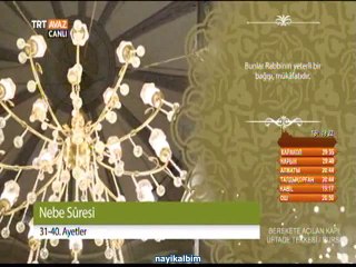 Bilal Aydın Nebe suresi Ramazan 2014