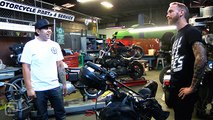 Amazing One-Of-A-Kind Custom Harley Davidson Bikes For Racing: Garage Tours w/ Chris Forsberg