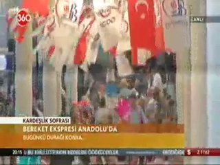 Bereket Ekspresi Konya'da Bayrampaşa Belediye Başkanı Atilla Aydıner, Konya Milletvekilleri Şirin Ünal ve Muammer Erol, Ahmet Ziya Gündüz