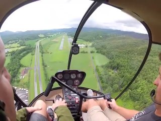 Stage Check Flight in the R22 Helicopter with 40hr Student