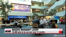 Microsoft to cut 18,000 jobs over a year