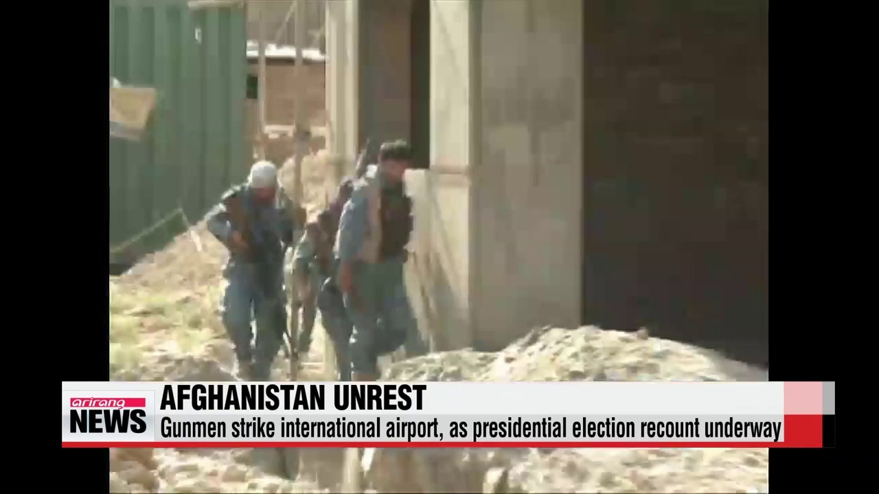 Gunmen strike Afghanistan airport amid election recount