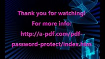 PDF Password Protect - Protect PDF Files with High Security Password