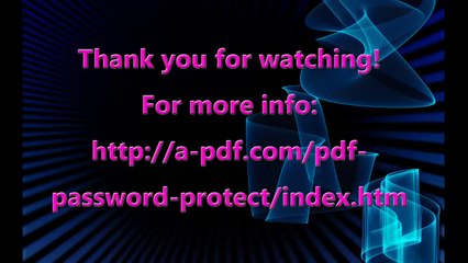 PDF Password Protect - Protect PDF Files with High Security Password