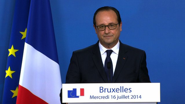 Conférence de presse lors du Conseil européen à Bruxelles