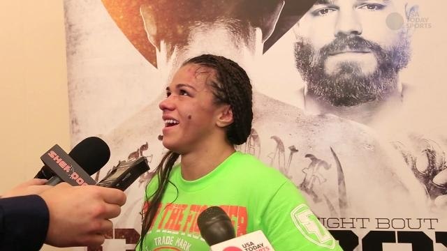 Claudia Gadelha on Winning First-Ever Women's Strawweight Fight